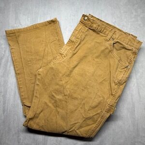 Dickies Men Brown Canvas Carpenter Pants Work Pants‎ Size 42x30 RN20697